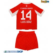 Maglie da calcio Bayern Munich Luis Diaz #14 Prima Maglia Bambino 2025-26 Manica Corta + Pantaloni corti)